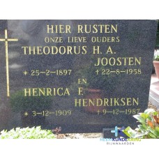 Grafstenen kerkhof Herwen Coll. HKR (273) Th.H.A.Joosten & H.F.Hendriksen